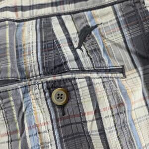 Tommy Bahama Men's Flat Front Shorts Cotton Silk Blue Gray White Size 40